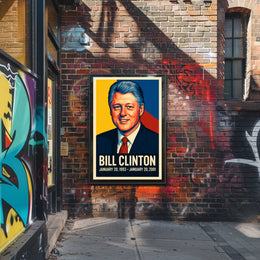 Bill Clinton Presidential Term Poster