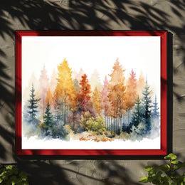Autumn Forest Serenity Poster