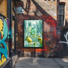 Lemon Beverage Photorealism Refreshment Poster PosterGoat