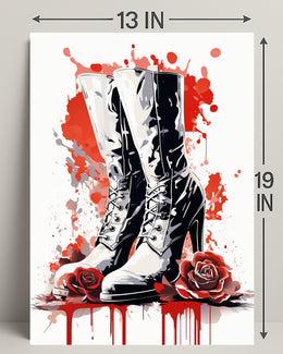 Boots And Roses Poster