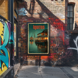 Iquitos A Glimpse of River Life Poster