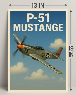 P-51 Mustang Poster PosterGoat