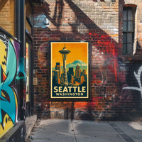 Seattle Skyline Poster