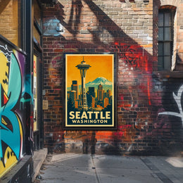 Seattle Skyline Poster