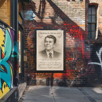 Ronald Reagan 40th President Sketch Poster Wall Art Print PosterGoat