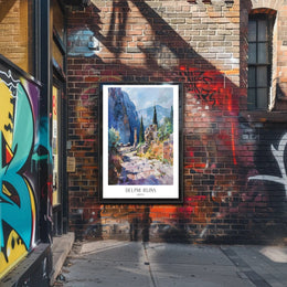 Delphi Ruins Poster PosterGoat