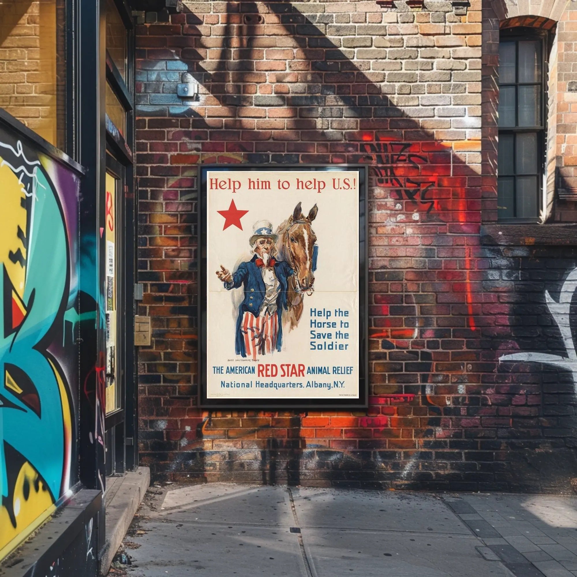Help the Horse, Save the Soldier Poster PosterGoat