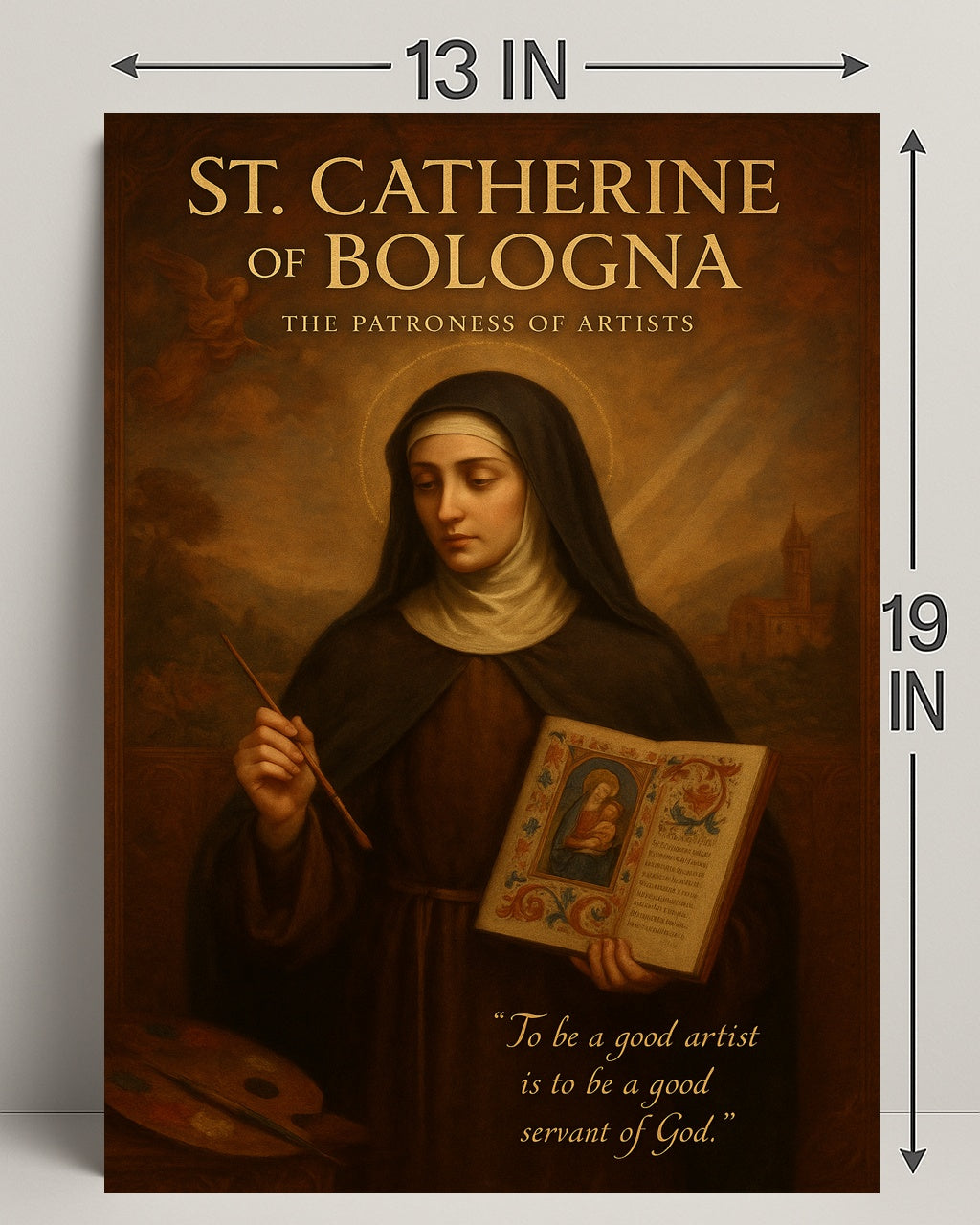 St. Catherine Of Bologna The Patroness Poster