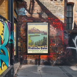 Rhätische Bahn Graubünden, Switzerland Poster