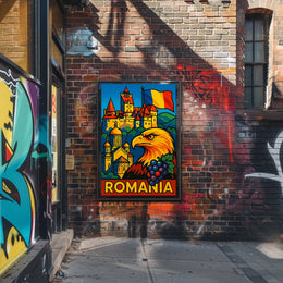 Romania A Vibrant Tribute Poster