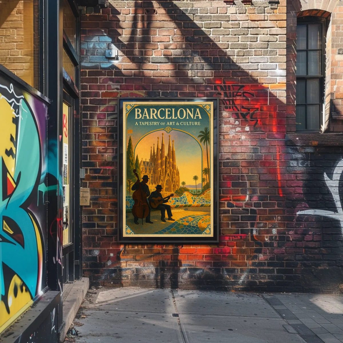 Barcelona A Tapestry of Art Culture Poster