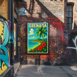 Grenada Tropical Paradise Poster