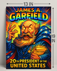 James A. Garfield 20th President Poster PosterGoat