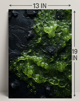 Abstract Green Texture Abstract Poster