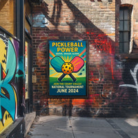 Pickleball Power Tournament 2024 Poster
