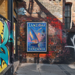 Zanzibar Sunset Poster