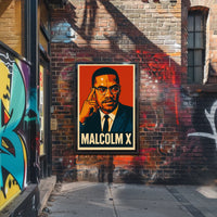 Malcolm X Portrait Poster