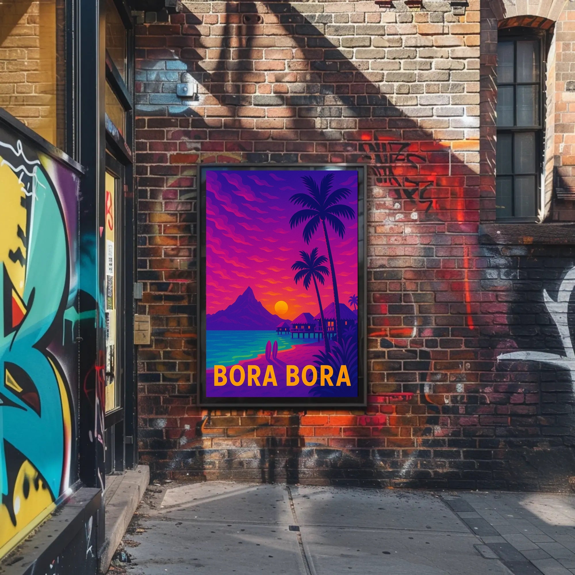 Bora Bora Tropical Paradise Escape Travel Poster PosterGoat