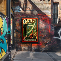 Carter the Great Vintage Magician Show Cultural Poster