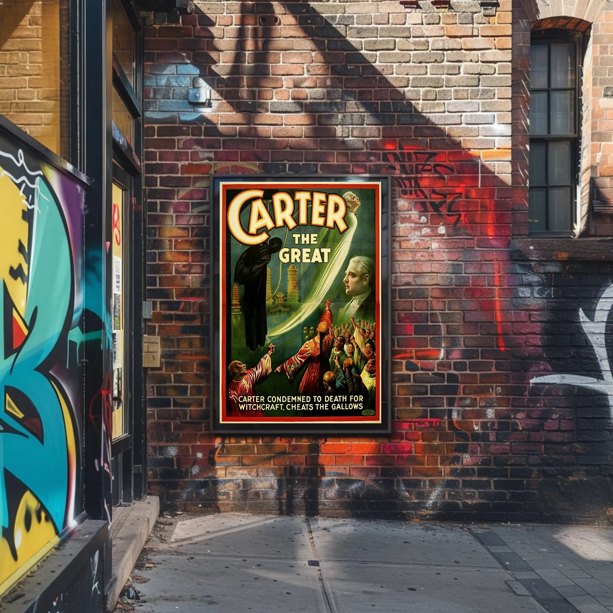 Carter the Great Vintage Magician Show Cultural Poster