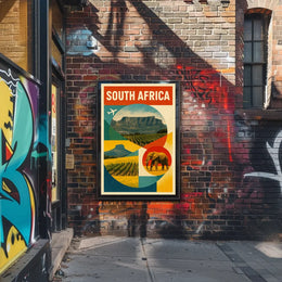 Discover South Africa Travel Inspiration Poster