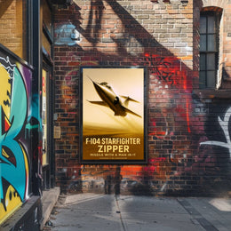 F-104 Starfighter Zipper Poster PosterGoat