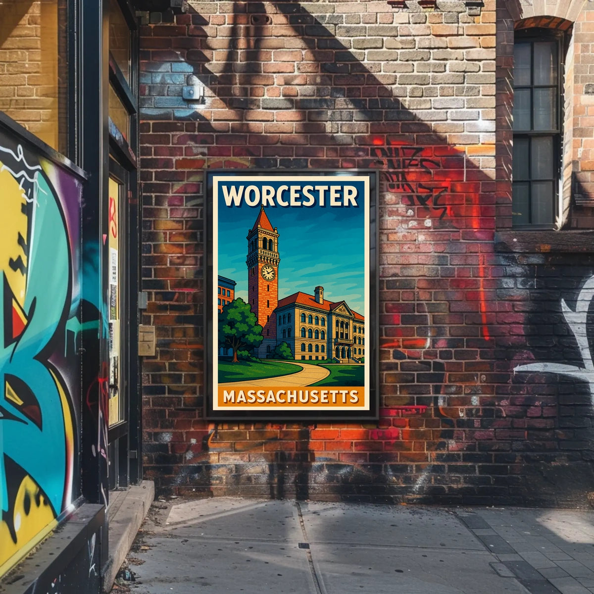Worcester Massachusetts Poster