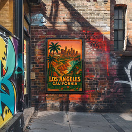 Los Angeles California Dreaming Poster