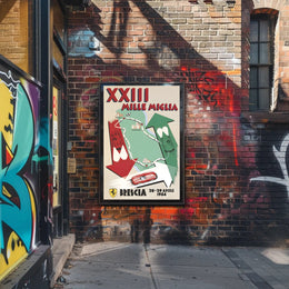 XXIII Mille Miglia Race Poster