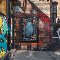 Ornate Floral Frame Poster