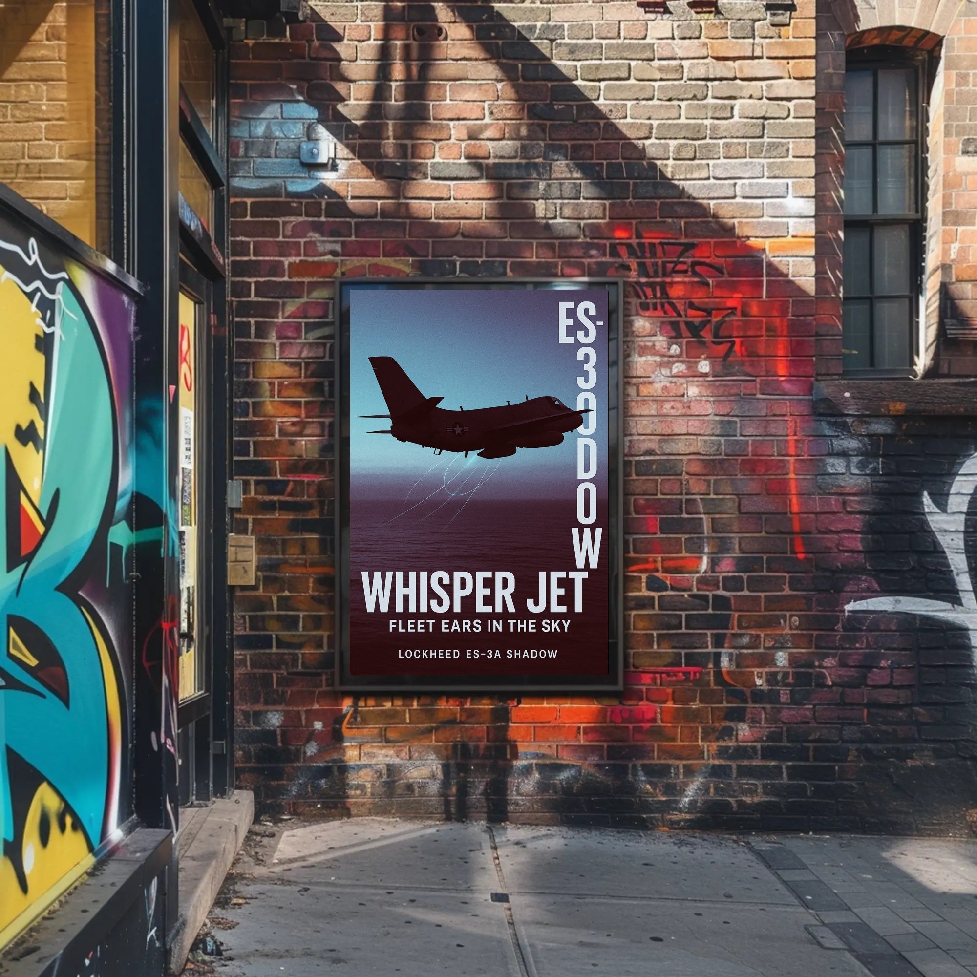 Whisper Jet Fleet Ears in the Sky Poster PosterGoat