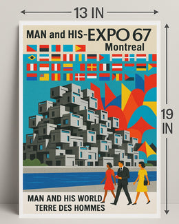 Man and His World Expo 67 Montreal Poster PosterGoat