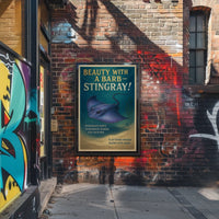 Beauty with a Barb Stingray Poster