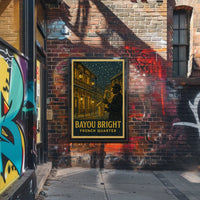 Bayou Bright French Quarter Poster