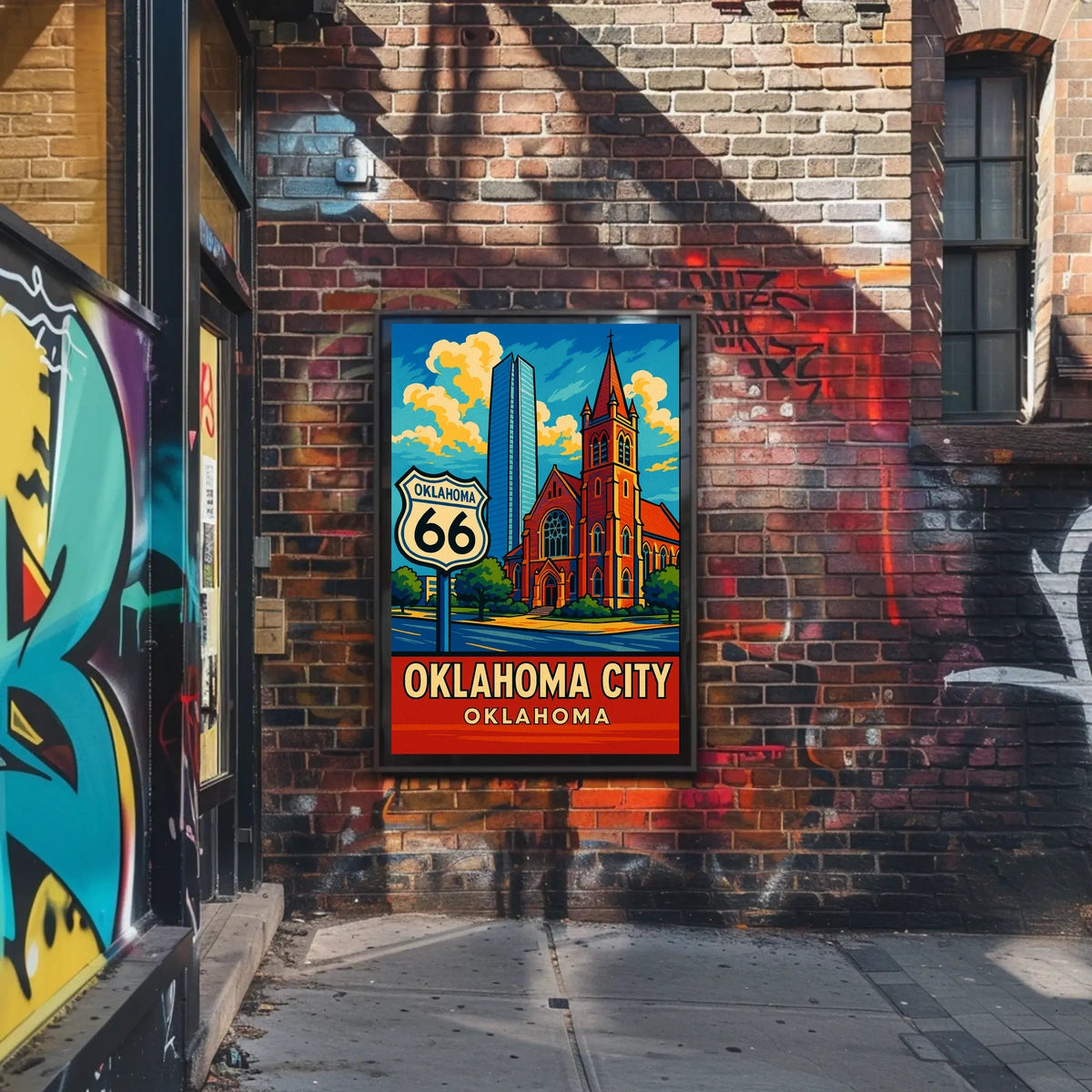 Oklahoma City Route 66 Poster