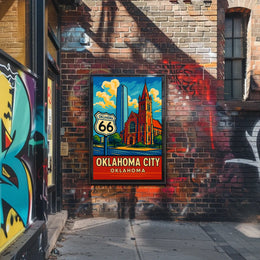Oklahoma City Route 66 Poster