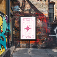 The Star Tarot Card Minimalist Artwork - Abstract Poster PosterGoat