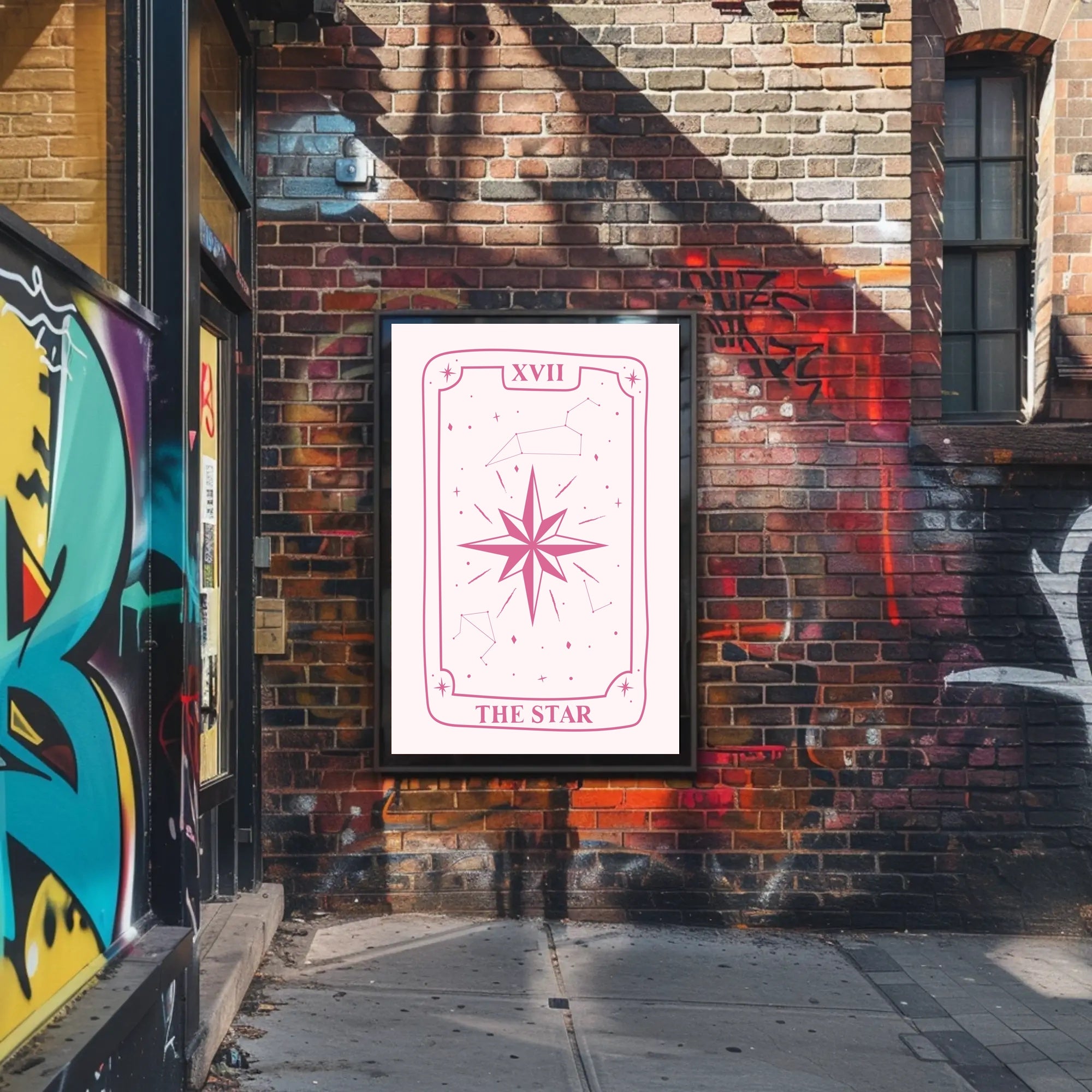 The Star Tarot Card Minimalist Artwork - Abstract Poster PosterGoat