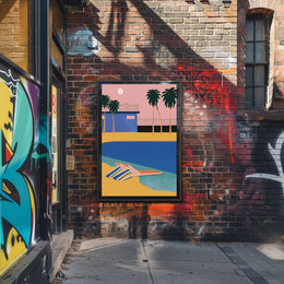 Tropical Sunset Retreat Poster