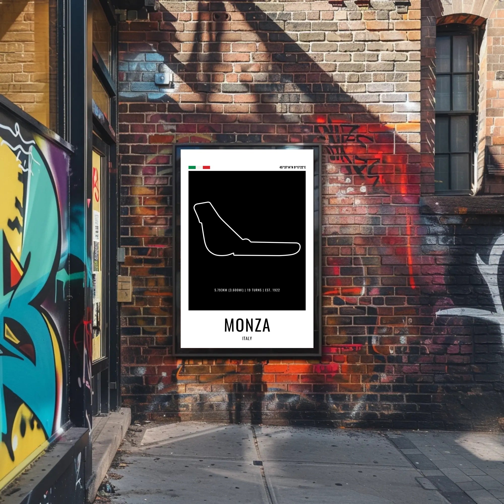 Monza Circuit Minimalist Racing Artwork Sports Poster