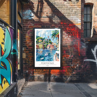 Portofino Harbor Poster PosterGoat