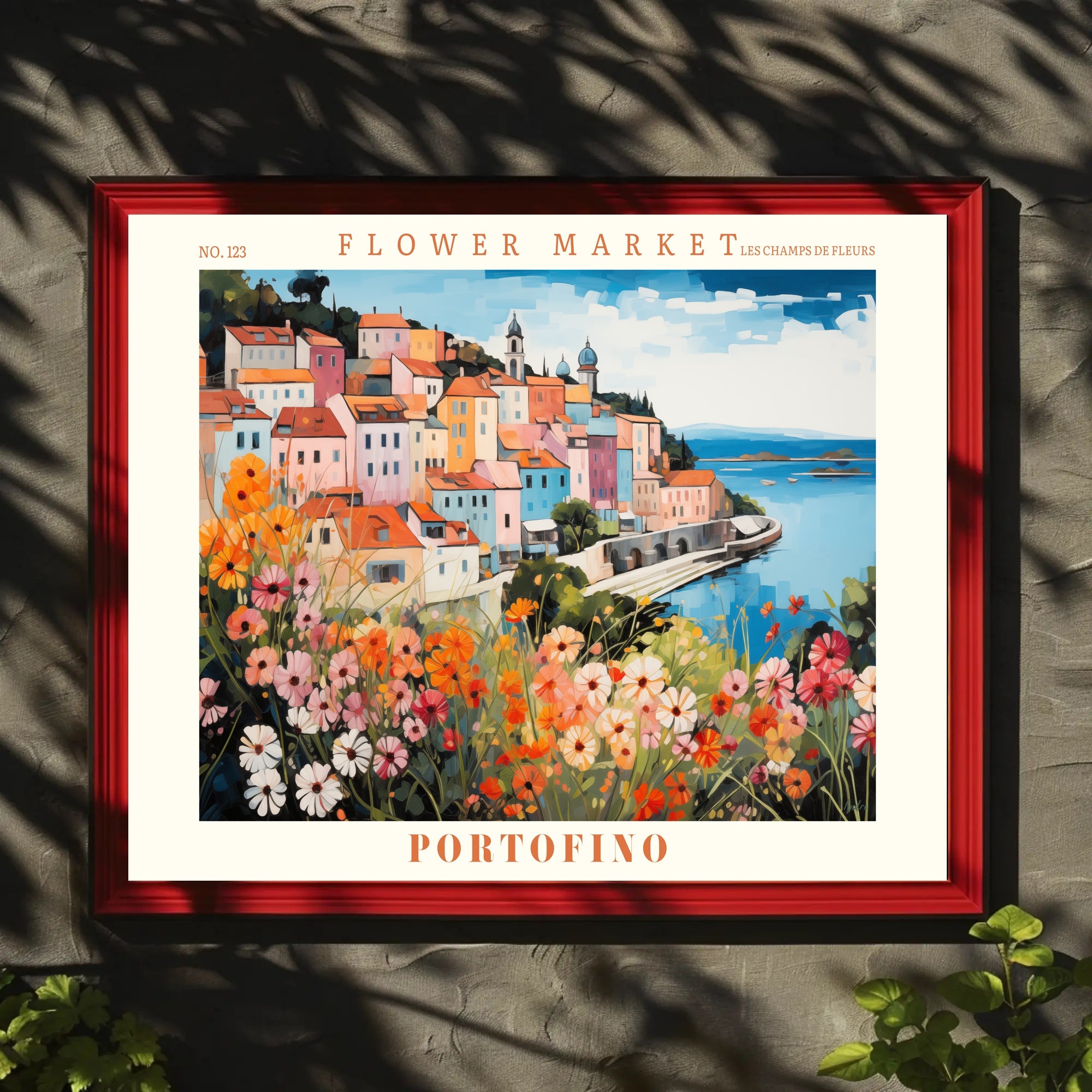 Picturesque Portofino Coastal Scene Travel Poster