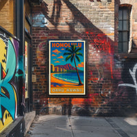 Honolulu Oahu, Hawaii Poster