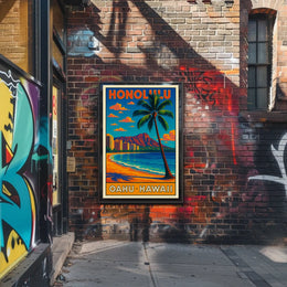 Honolulu Oahu, Hawaii Poster