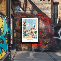 Nairobi Cityscape Illustration Poster PosterGoat