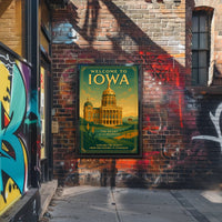 Welcome To Iowa The Heart Of The Poster