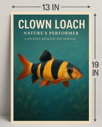 Clown Loach Nature's Performer Wall Art PosterGoat
