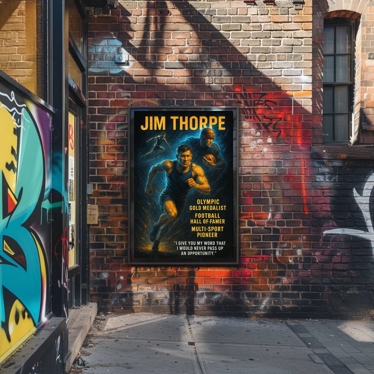 Celebrating a Legend Jim Thorpe Poster