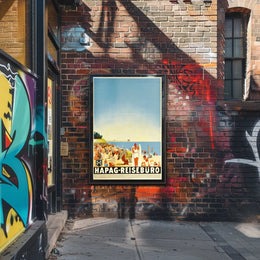 Hapag-Reisebüro Beach Scene Poster