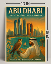 Abu Dhabi Tradition and Innovation Cultural or Heritage Poster